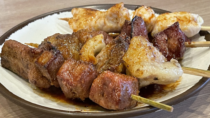 いせや公園店の焼き鳥盛り合わせ